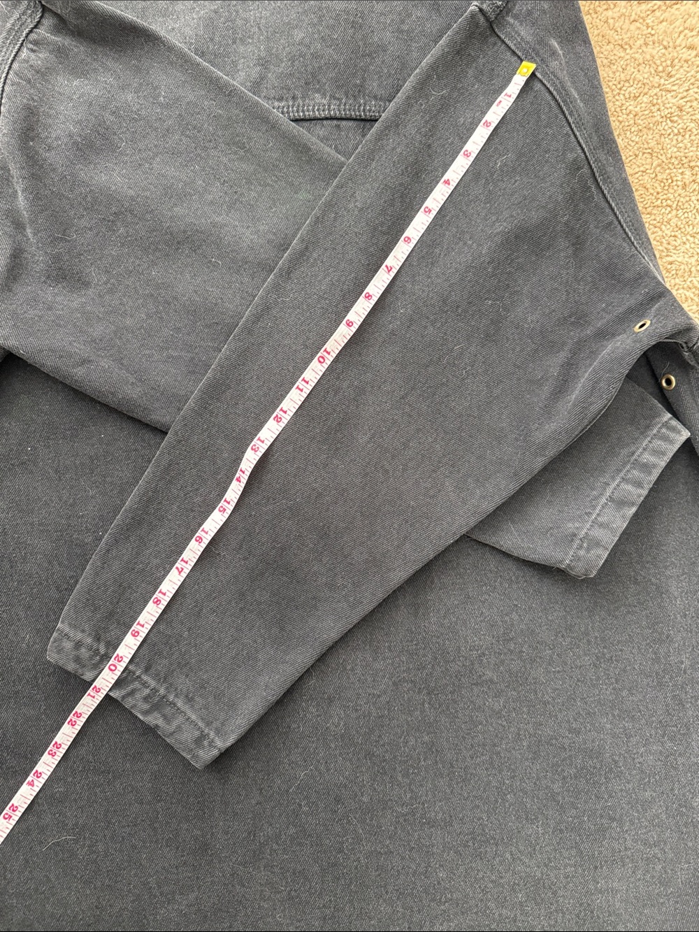 Vintage AMI Men's Black Cotton Field Jacket // M // Y2K - Picture 13 of 15